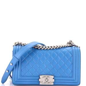 Chanel Boy Flap Bag Quilted Calfskin #241226C32B